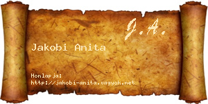 Jakobi Anita névjegykártya